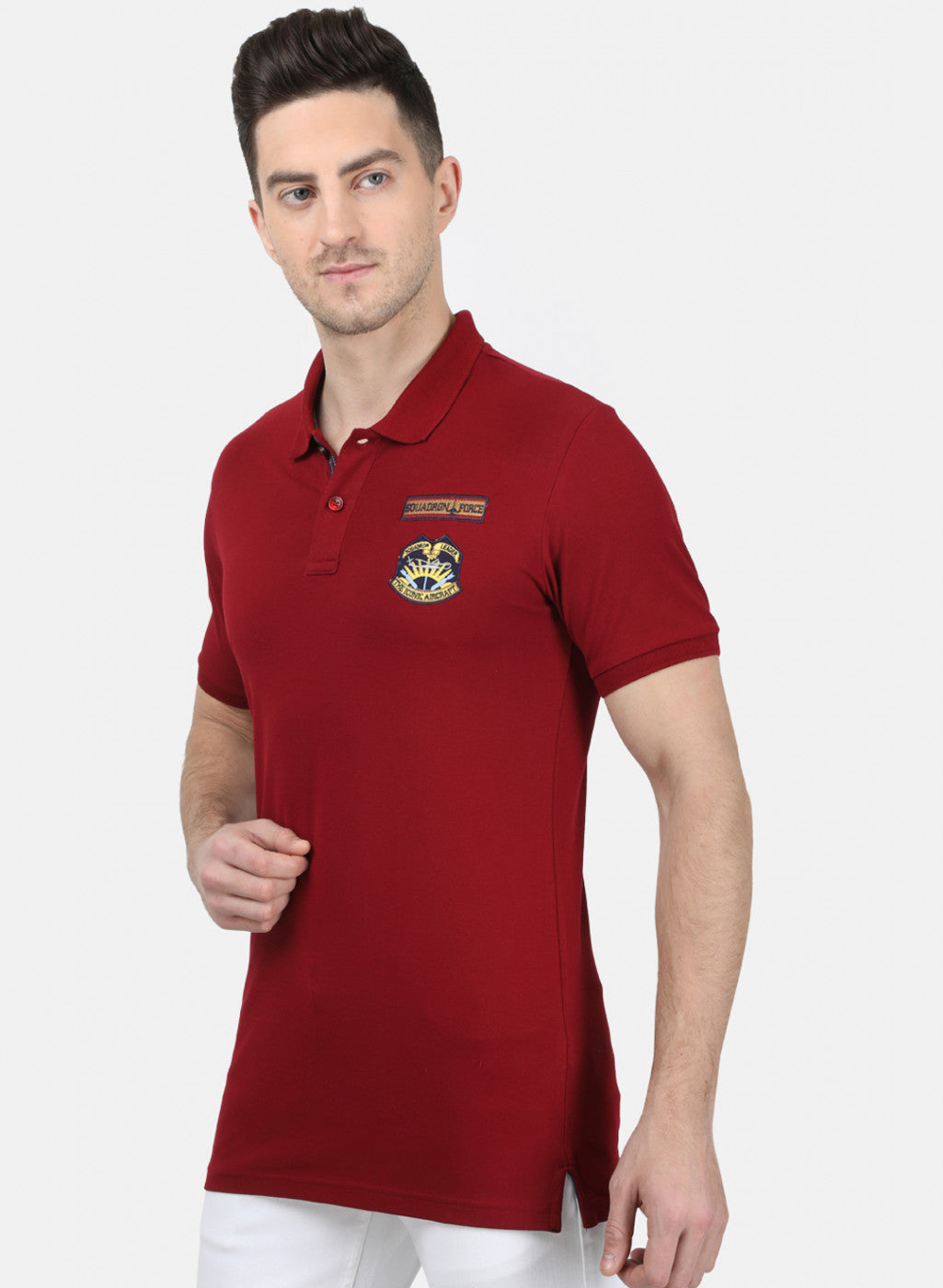 Mens Mahroon Stripe T-Shirt