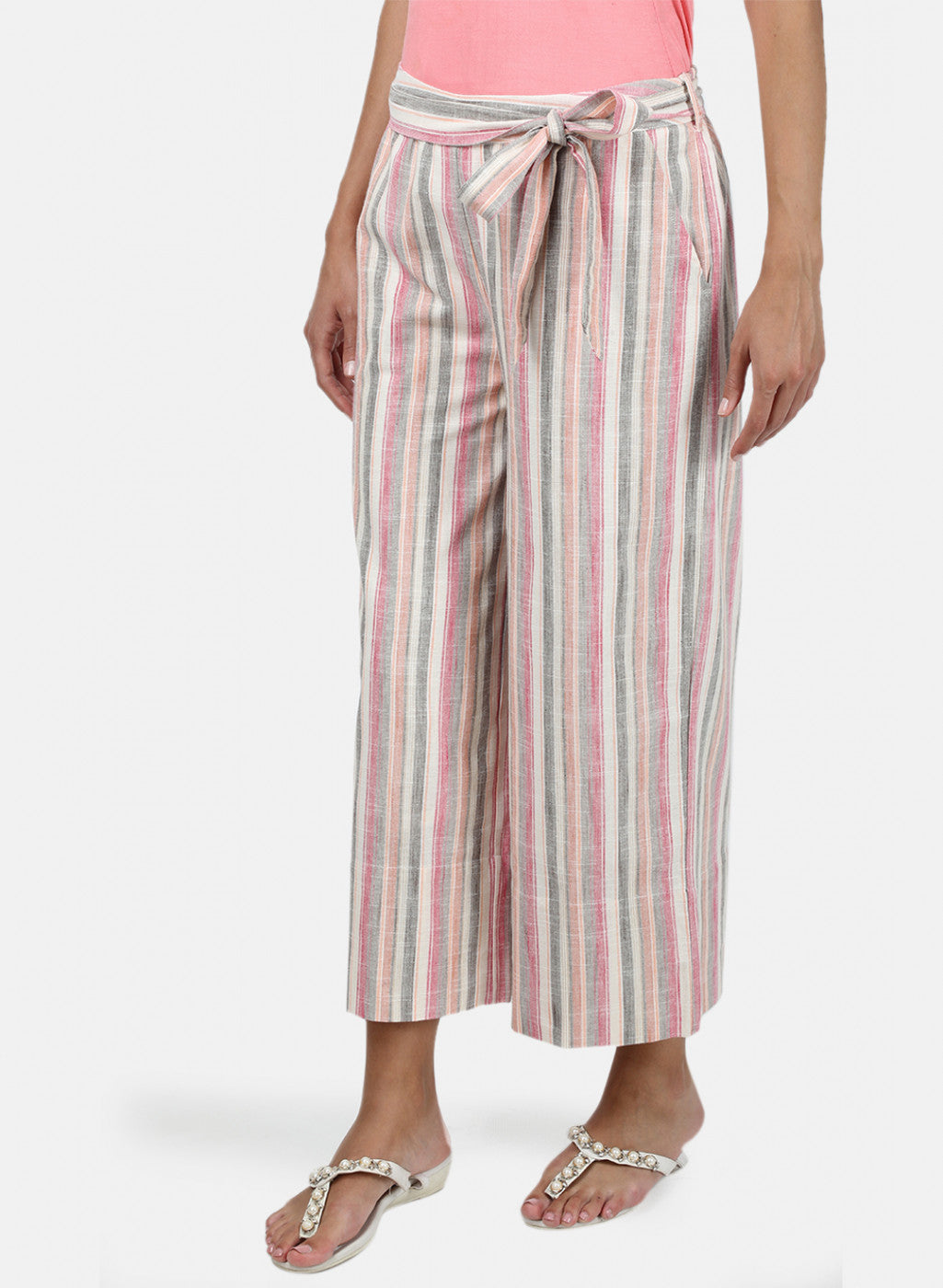 Womens Multi Color Stripe Plazoo