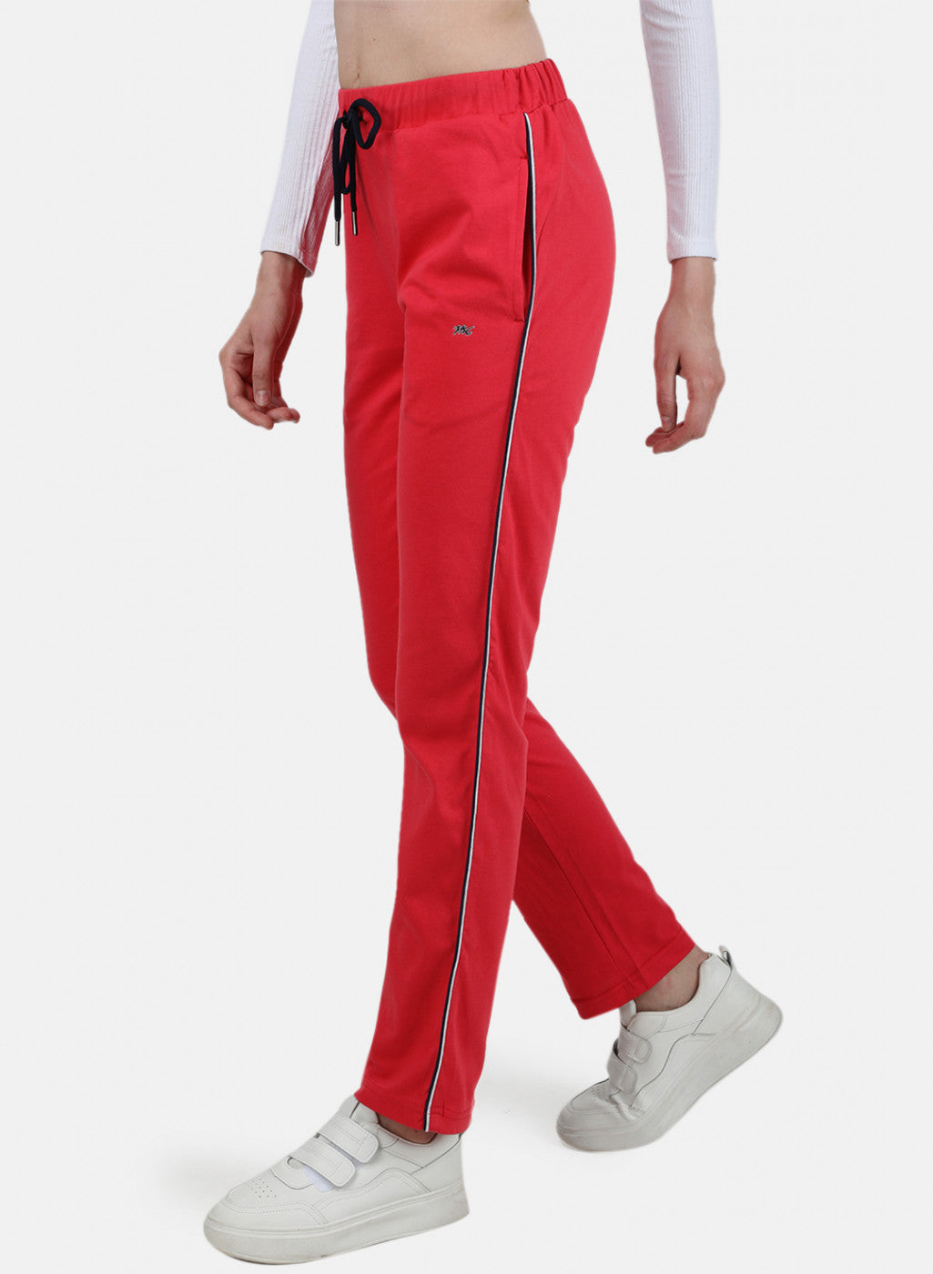 Womens Dark Pink Plain Lower