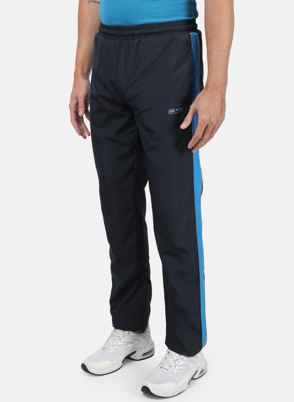 Men NAvy Blue Plain Lowers