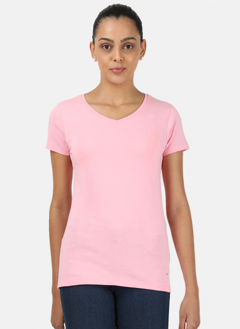 Womens Pink & Sea Green Plain Top 2Pc Set