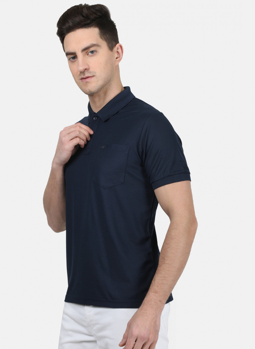 Mens NAvy Blue Plain T-Shirt