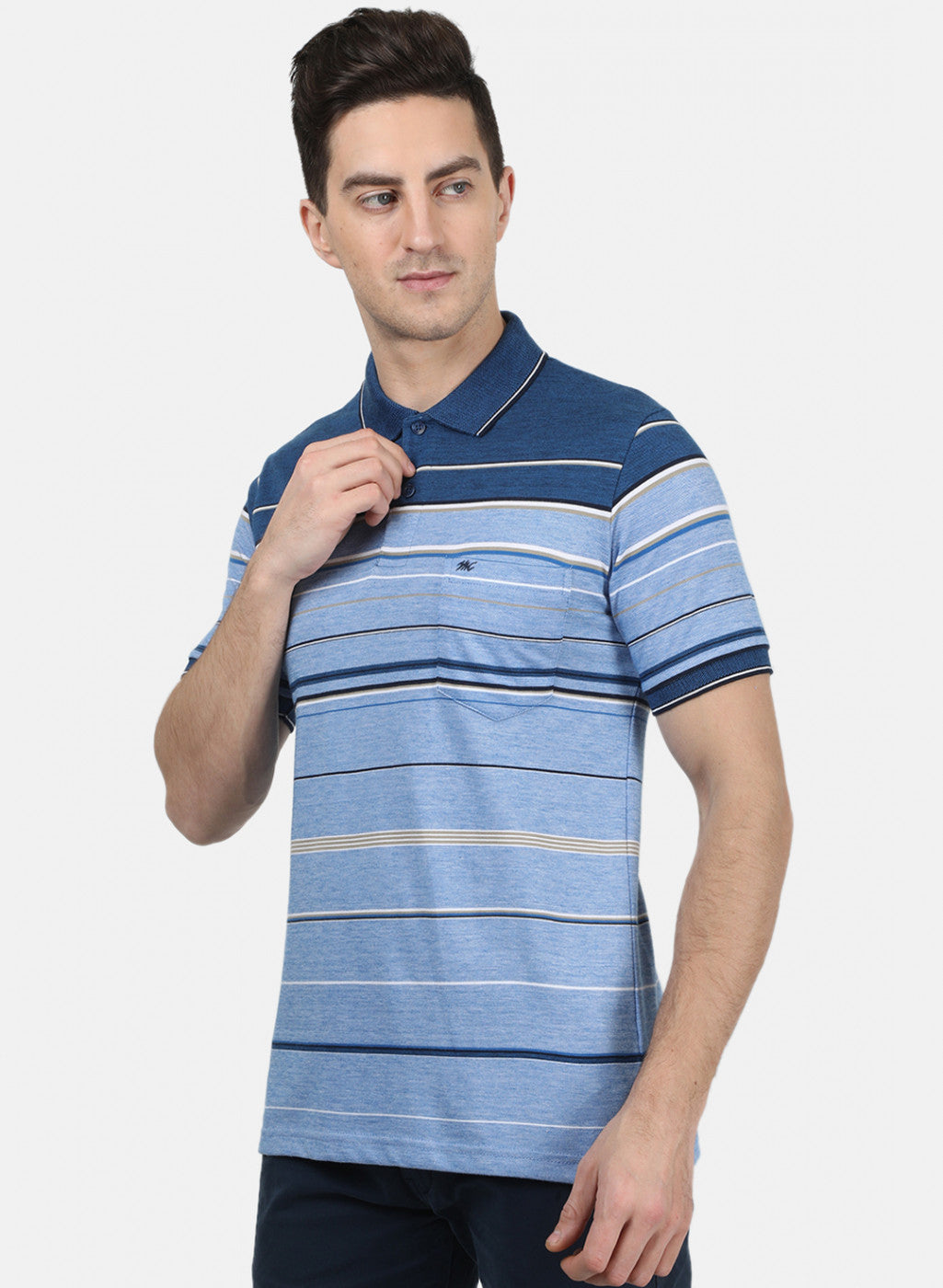 Mens Blue Stripe T-Shirt