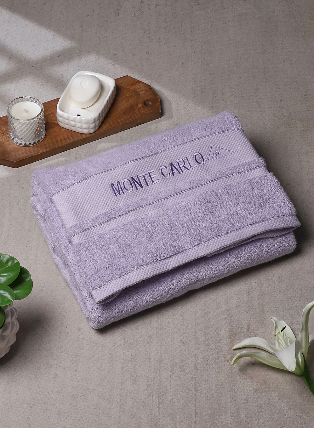 Purple Cotton 625 GSM Bath Towel
