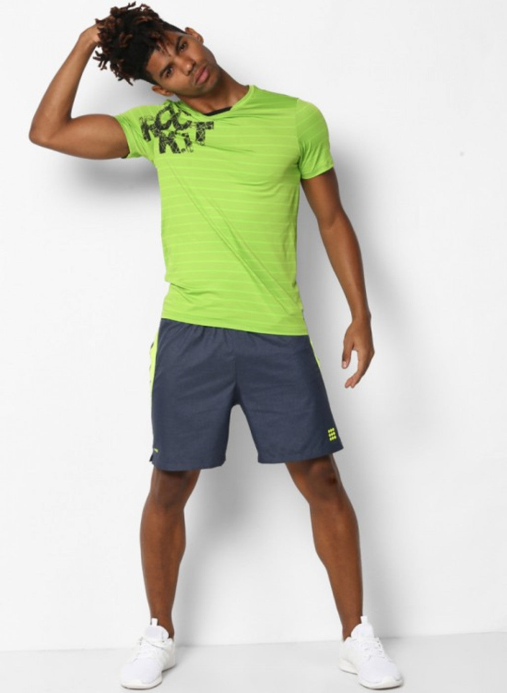 Rock.it Green Round Neck Smart Fit T-Shirt