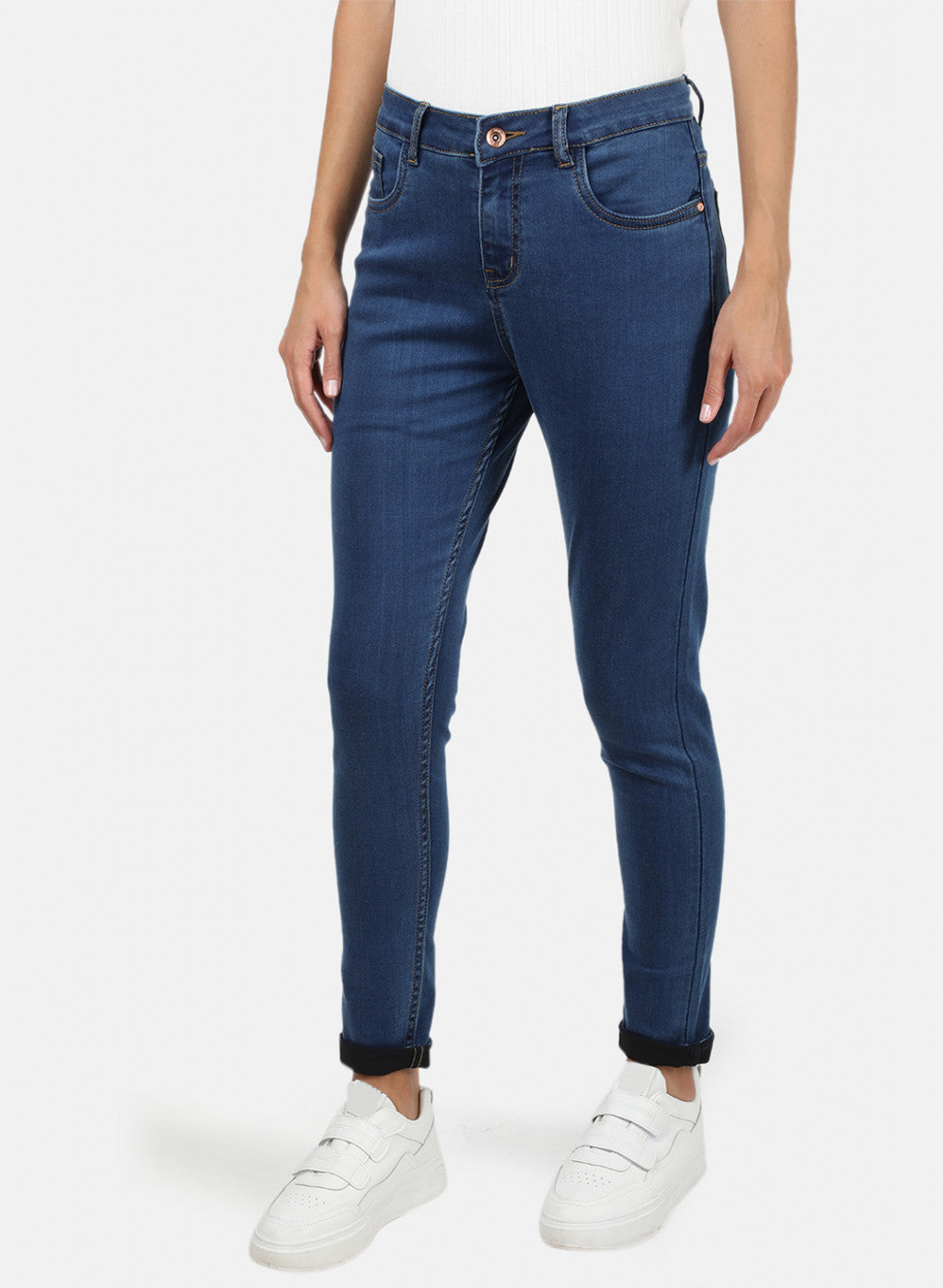 Womens Blue Slim Denim