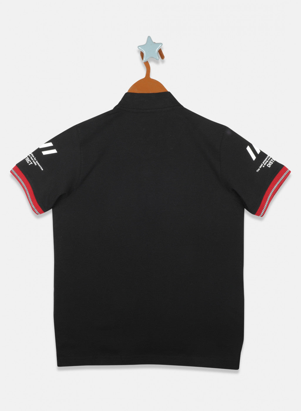 Boys Black Printed T-Shirts