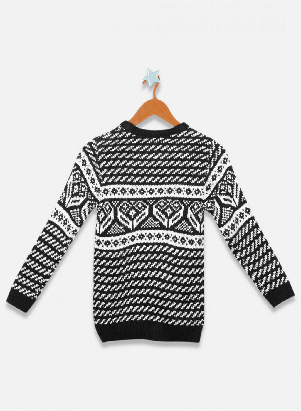 Oswal Black Boys Pullover