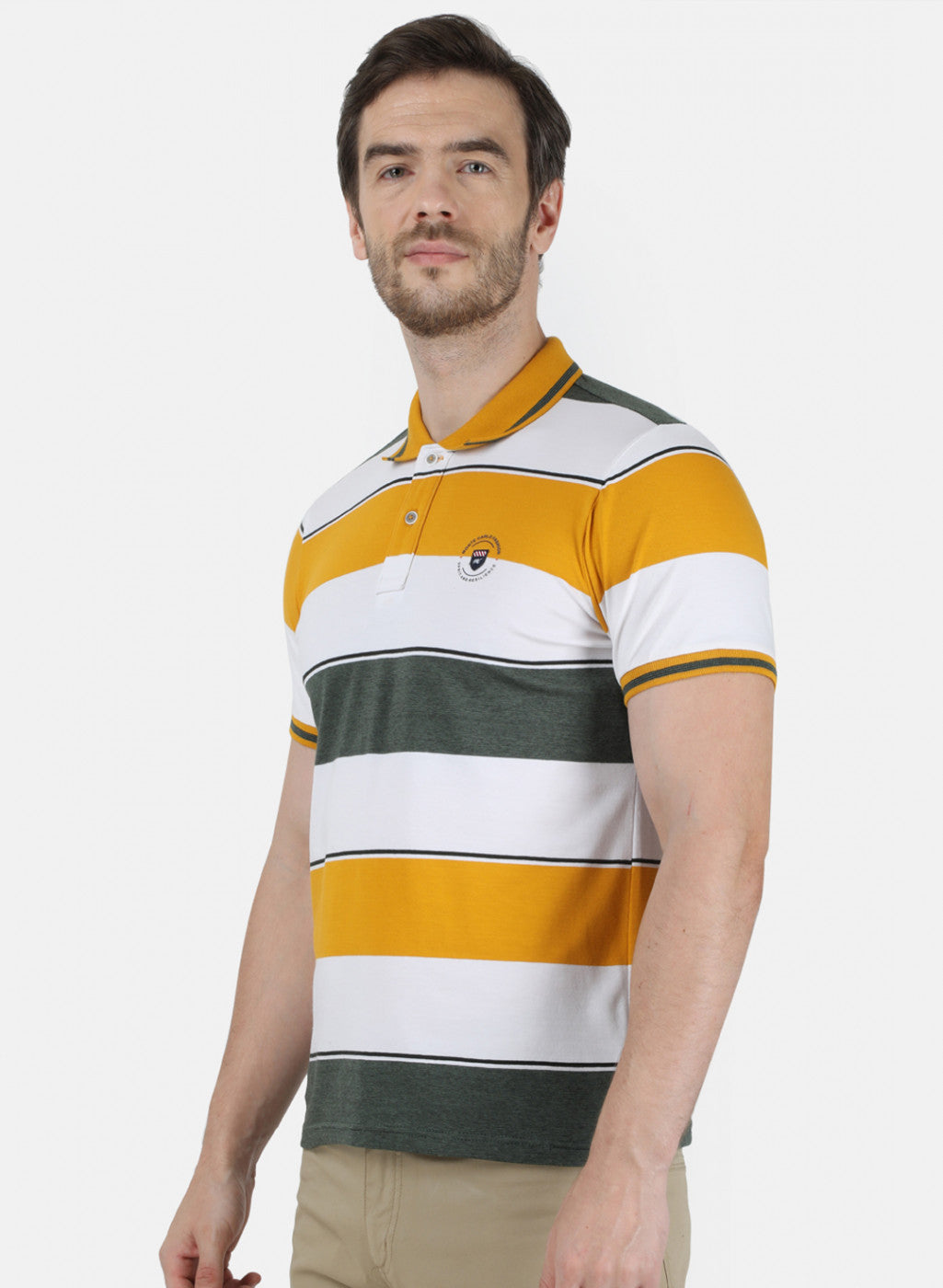 Mens Mustard Stripe T-Shirt