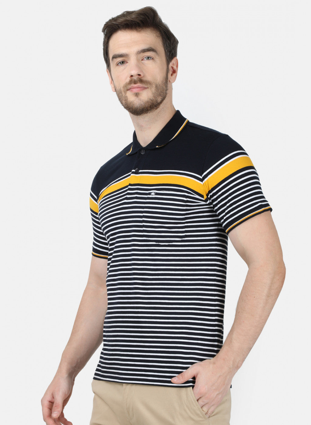 Mens NAvy Blue Stripe T-Shirt