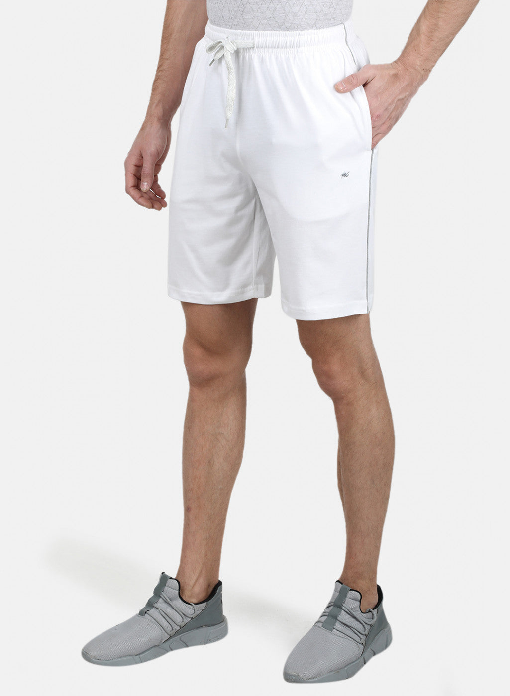 Mens White Plain Bermuda