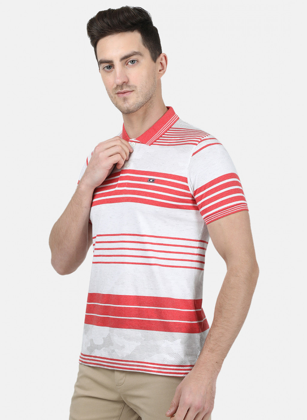 Mens Pink Stripe T-Shirt