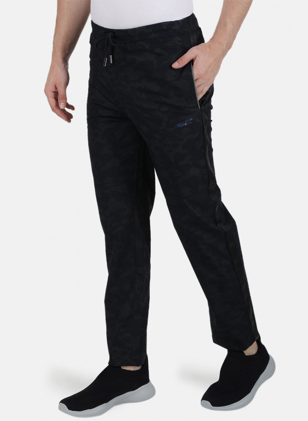 Mens Navy Blue Printed Lower