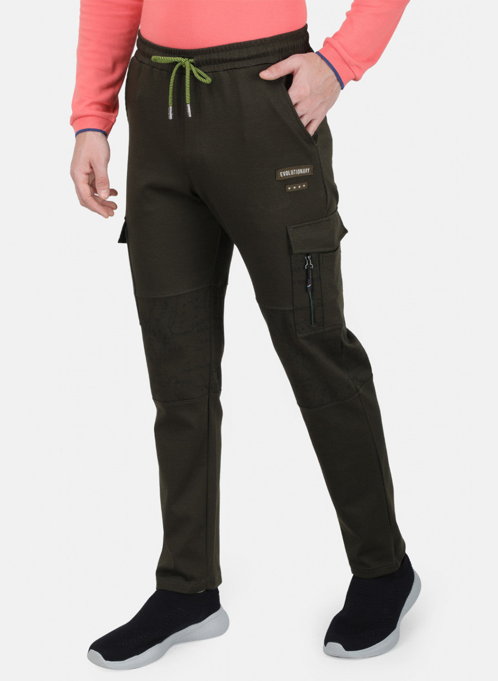 Mens Olive Plain Lower