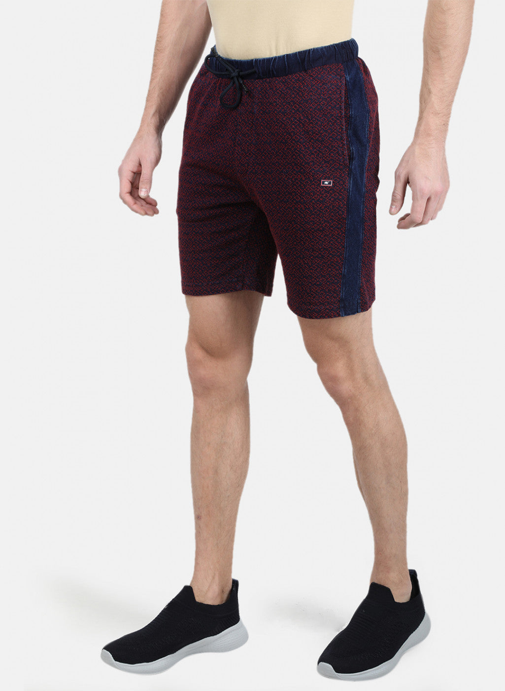 Mens Red Slim Bermuda