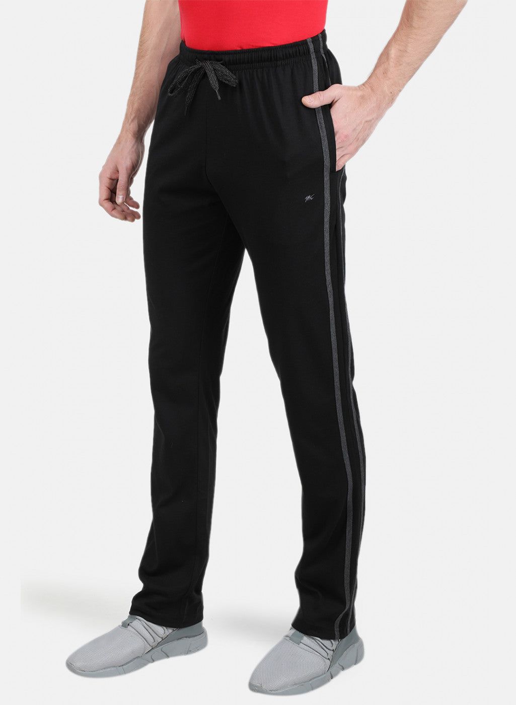 Mens Black Plain Lower