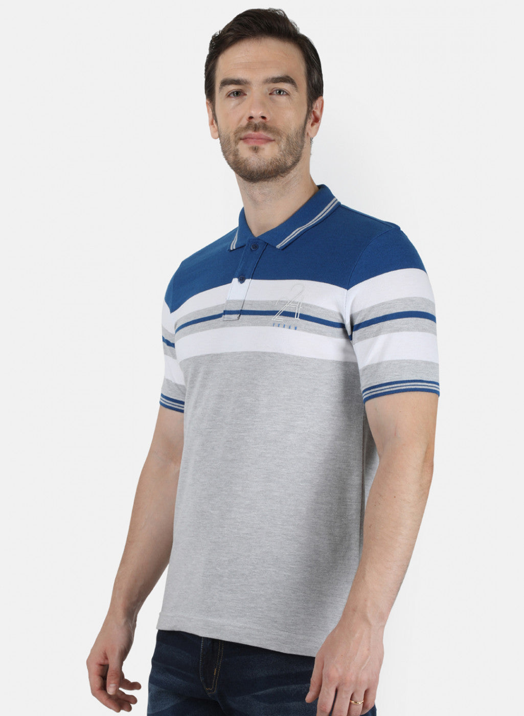 Mens Blue Stripe T-Shirt