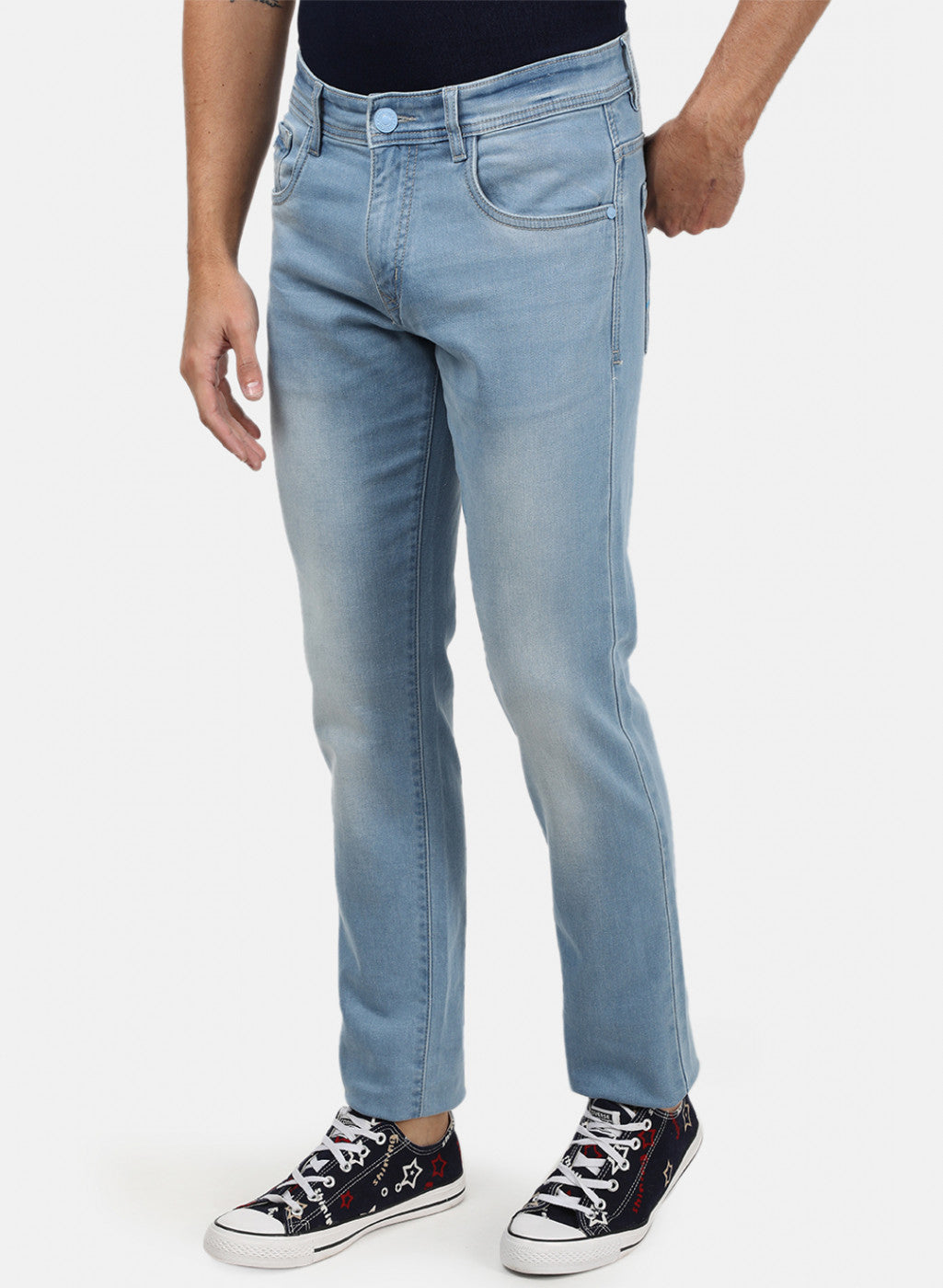 Men Blue Normal Wash Denims