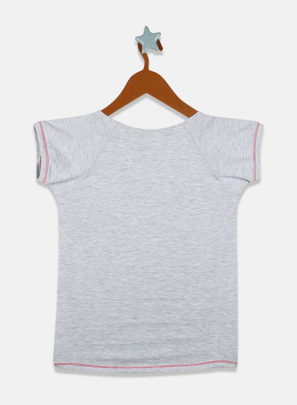 Girls Grey Printed Top