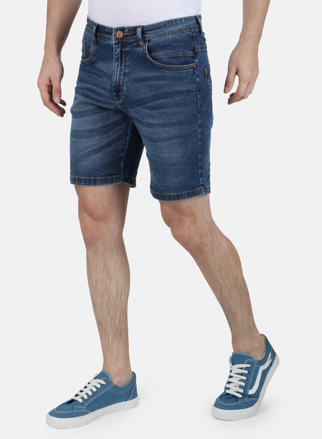 Mens Blue Light Wash Short