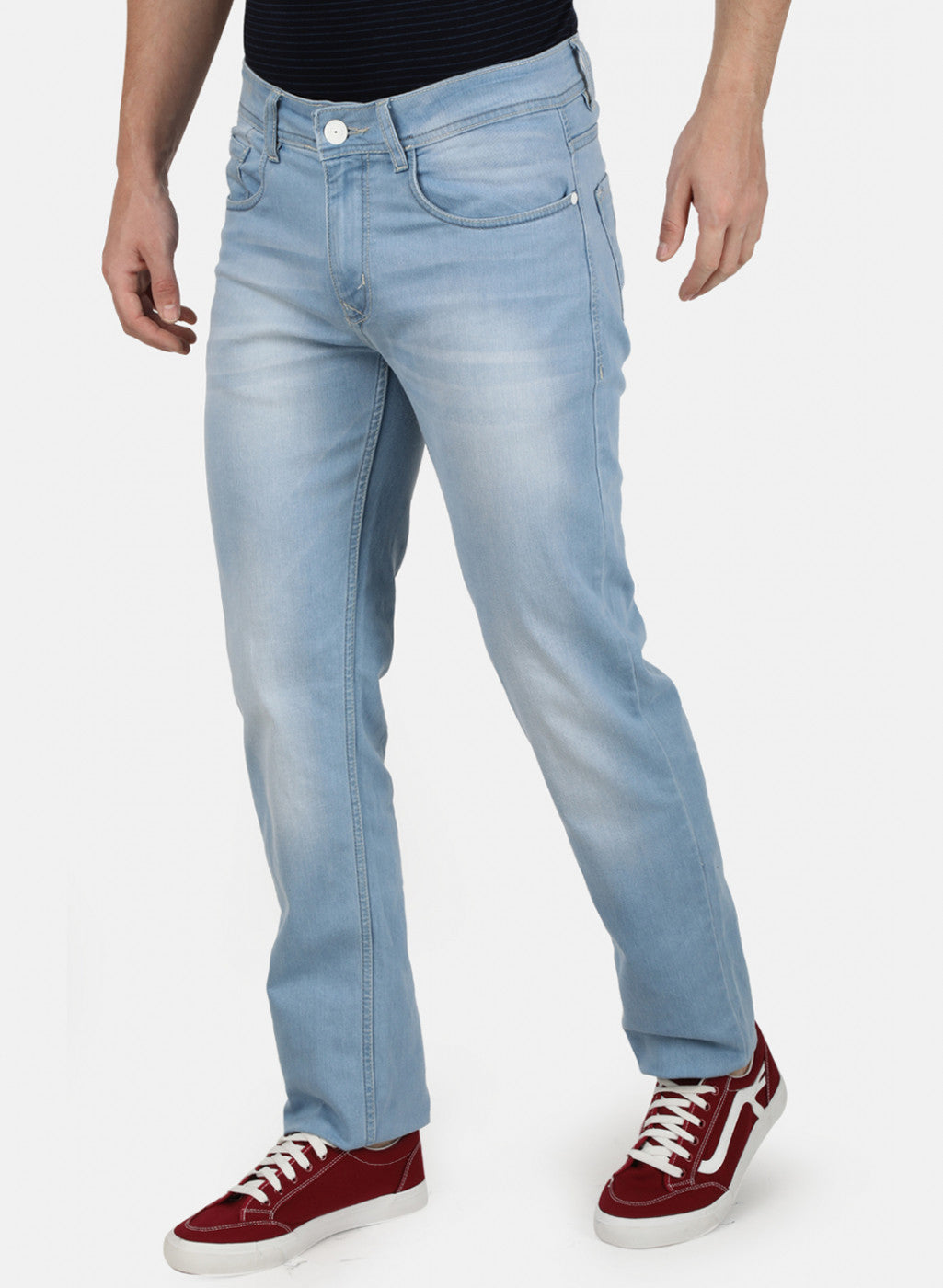 Mens Blue Narrow Denim