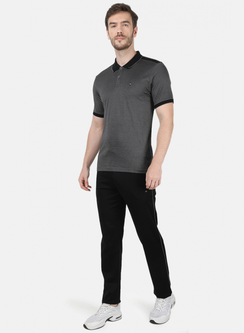 Mens Black Stripe Lower Set