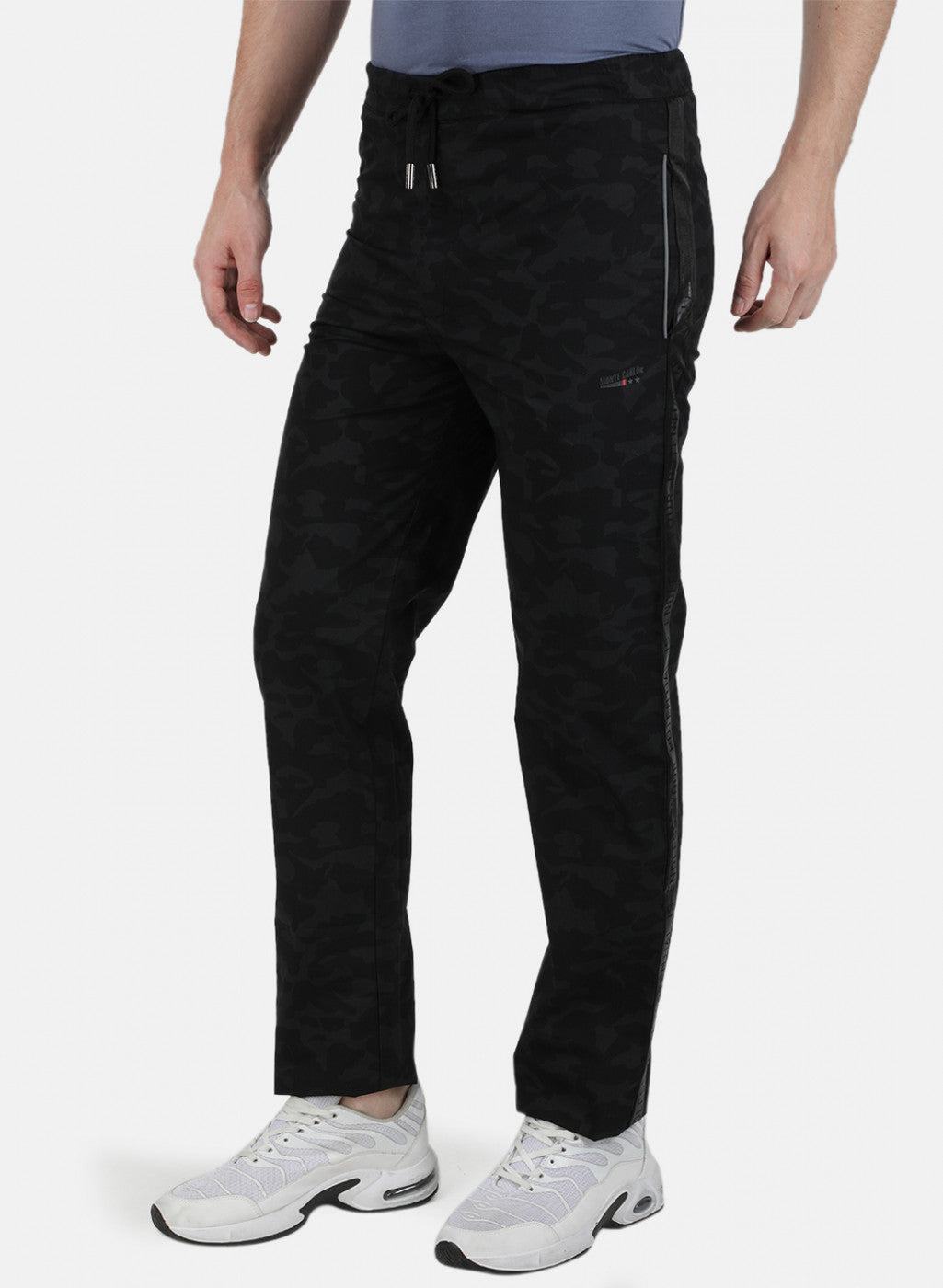 Mens Black Printed Lower