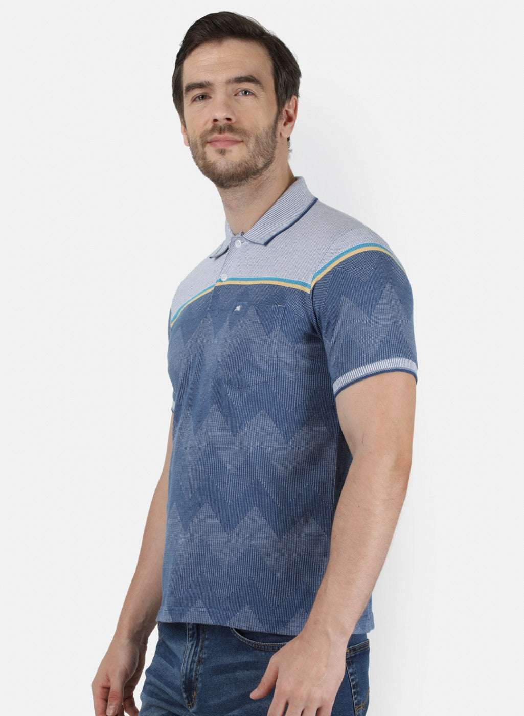 Mens Blue Stripe T-Shirt