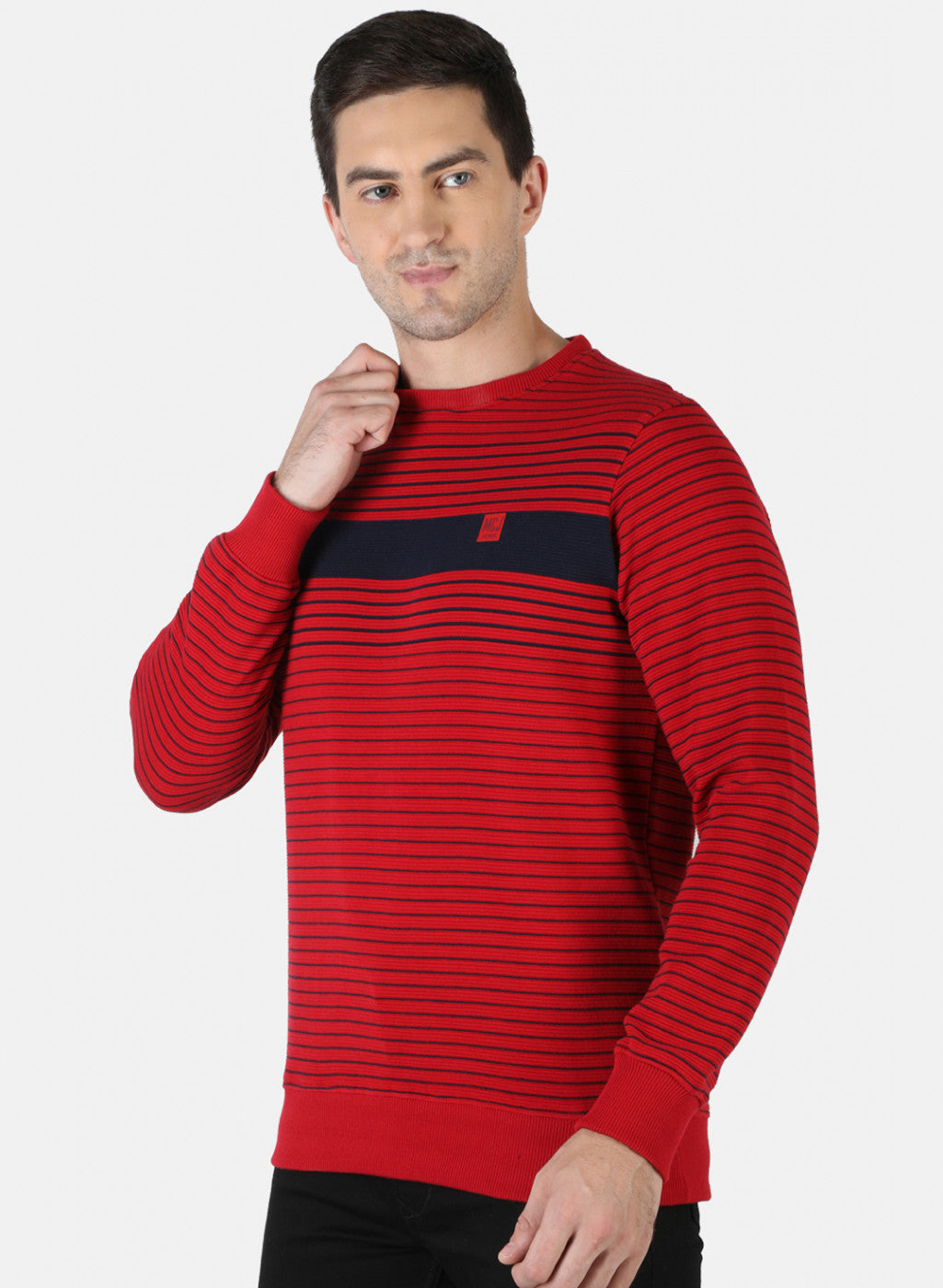 Men Red Stripe T-Shirt