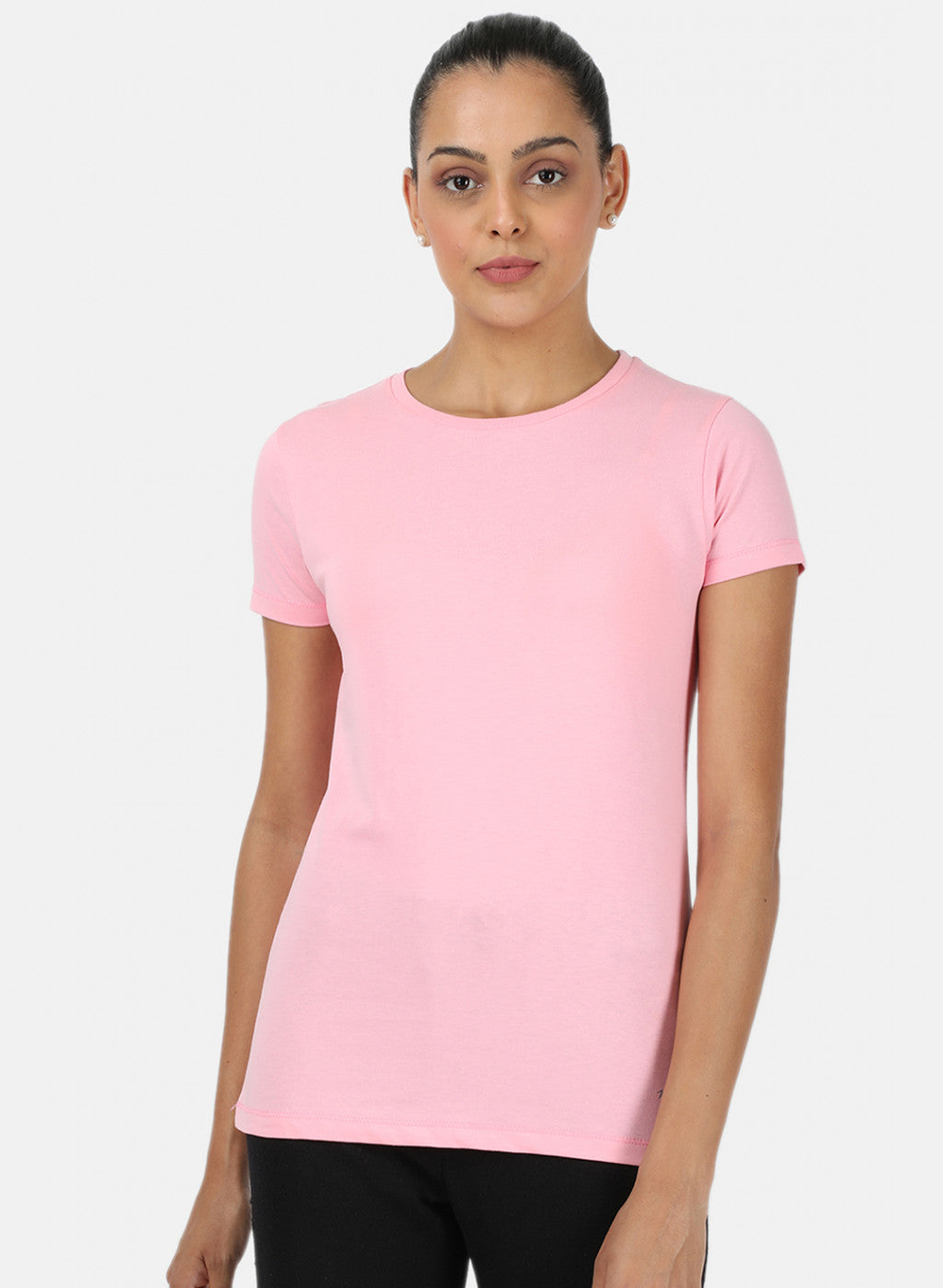 Womens Pink & Sea Green Plain Top 2Pc Set