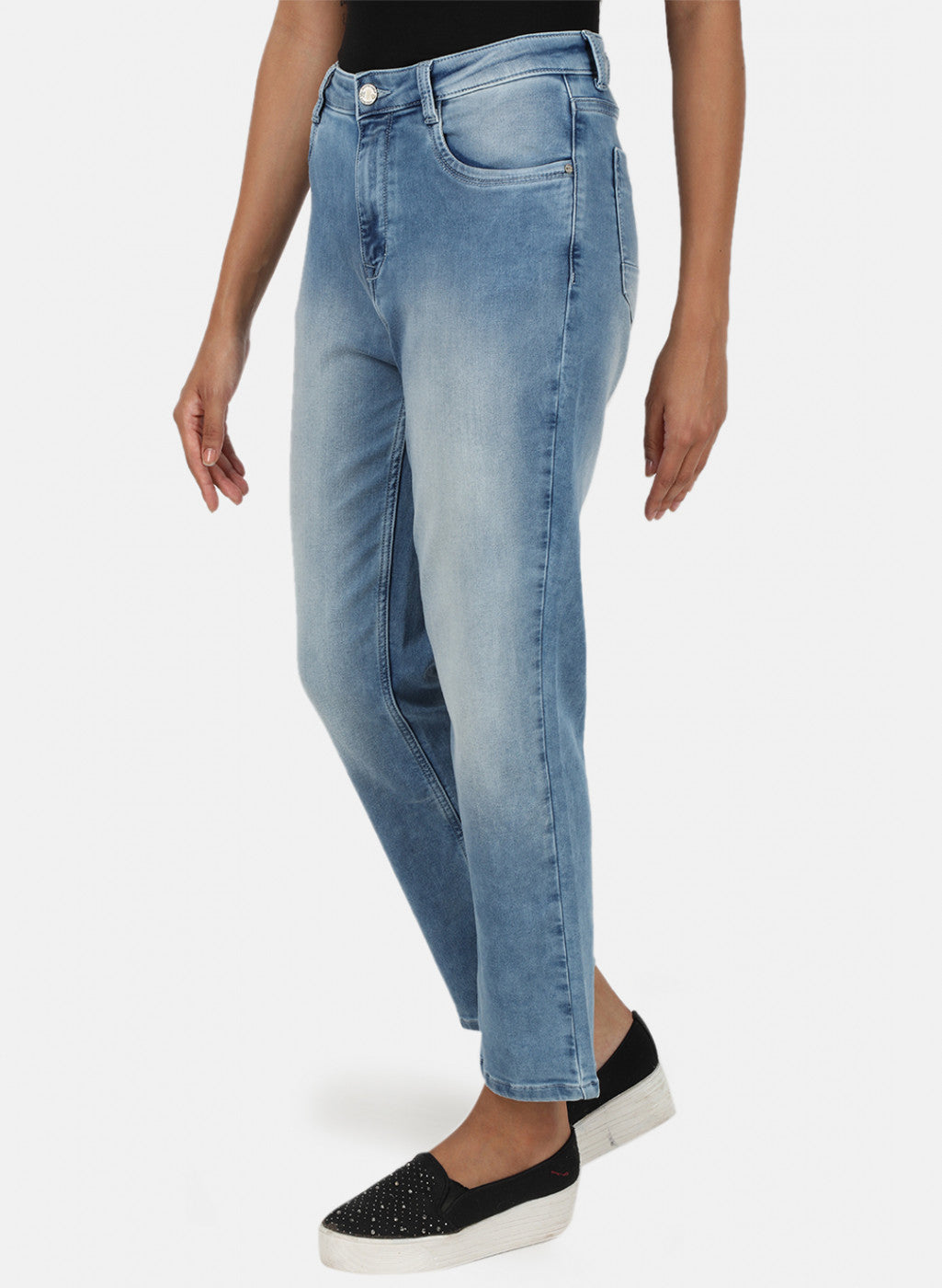 Womens Blue Regular Denim