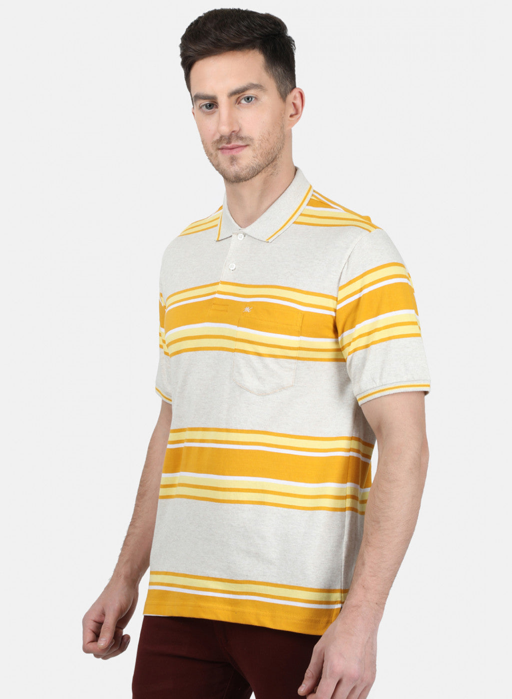 Mens Yellow Stripe T-Shirt