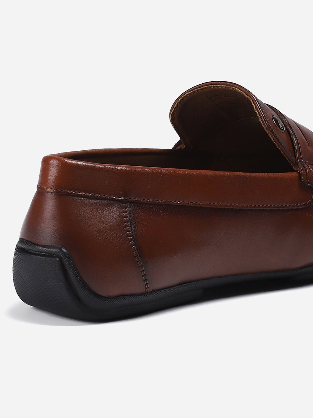 Men Tan Slip on Genuine Leather Loafers