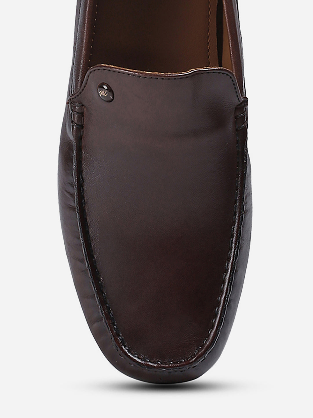 Men Brown Slip on Genuine Leather Loafers