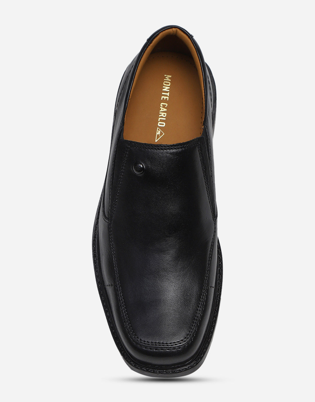 Men Black Slip on Genuine Leather Penny Loafers