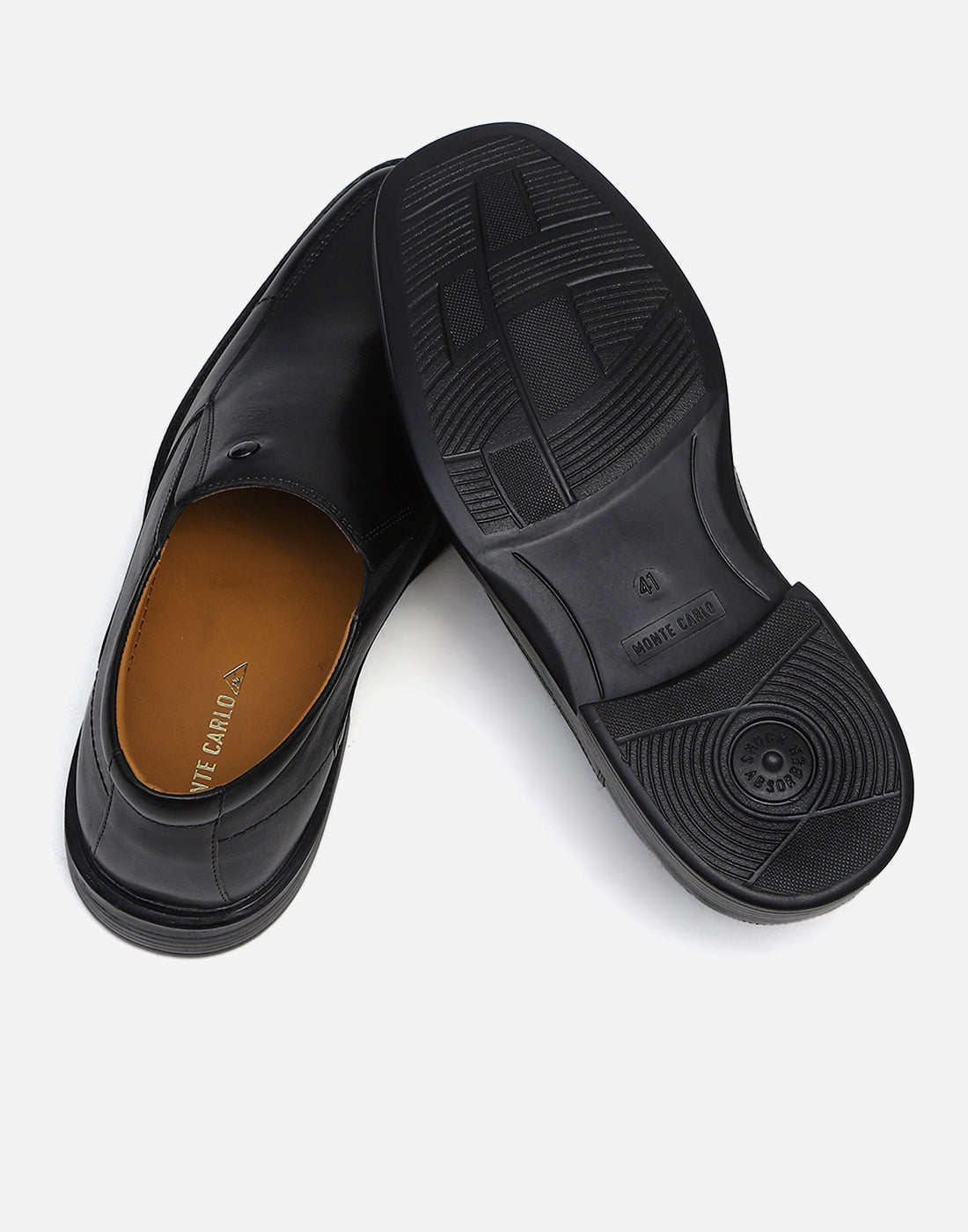 Men Black Slip on Genuine Leather Penny Loafers