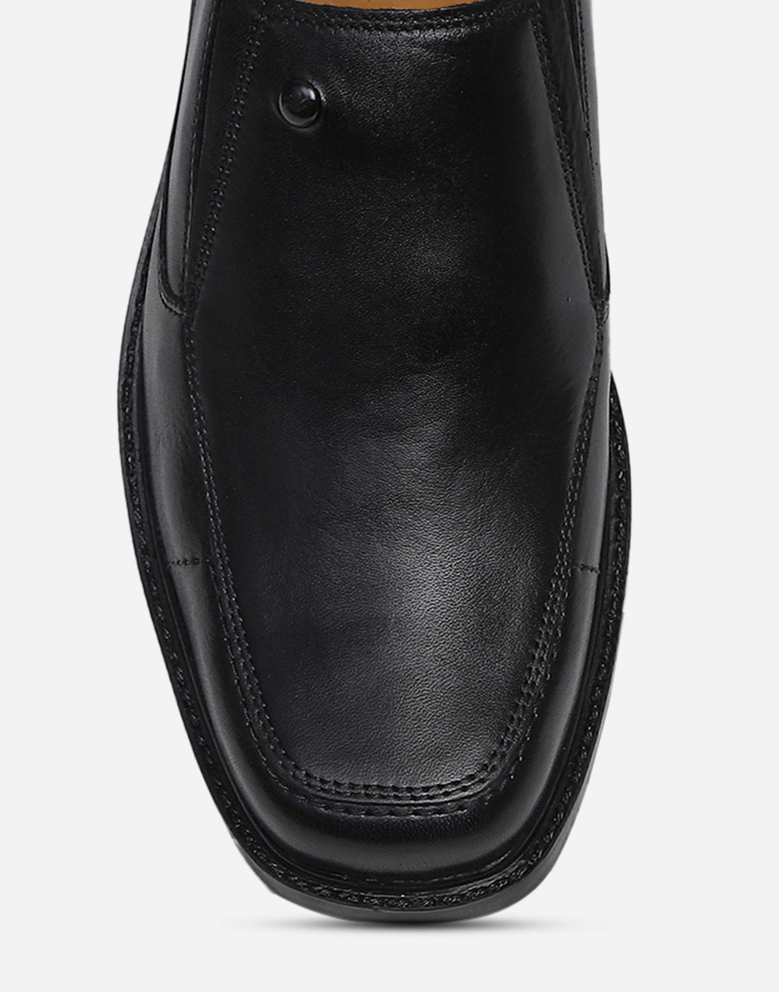 Men Black Slip on Genuine Leather Penny Loafers