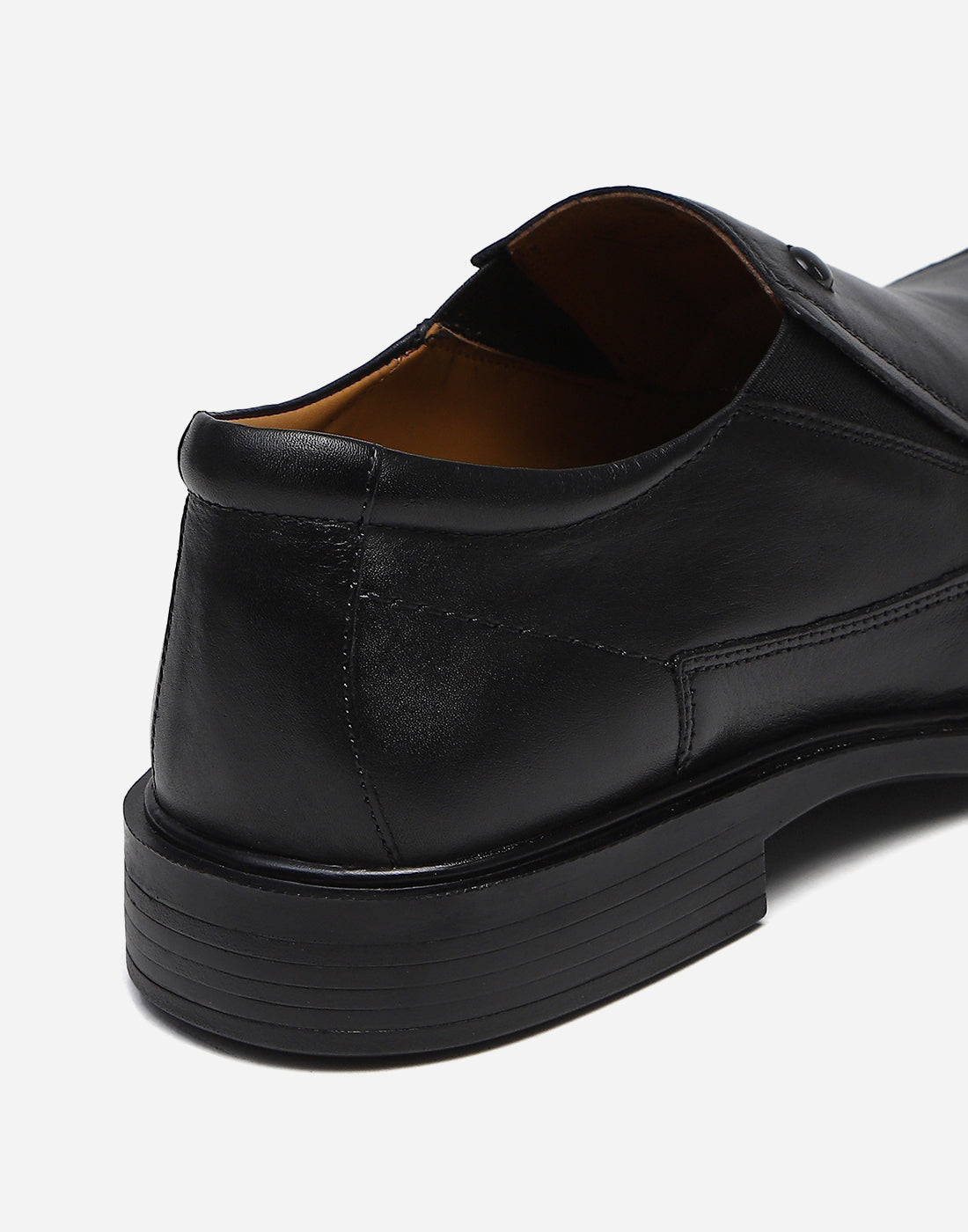Men Black Slip on Genuine Leather Penny Loafers