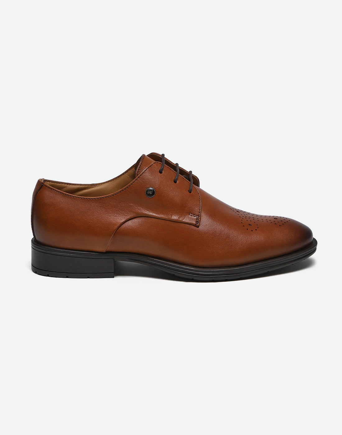 Men Tan Lace Up Genuine Leather Formal Brogues