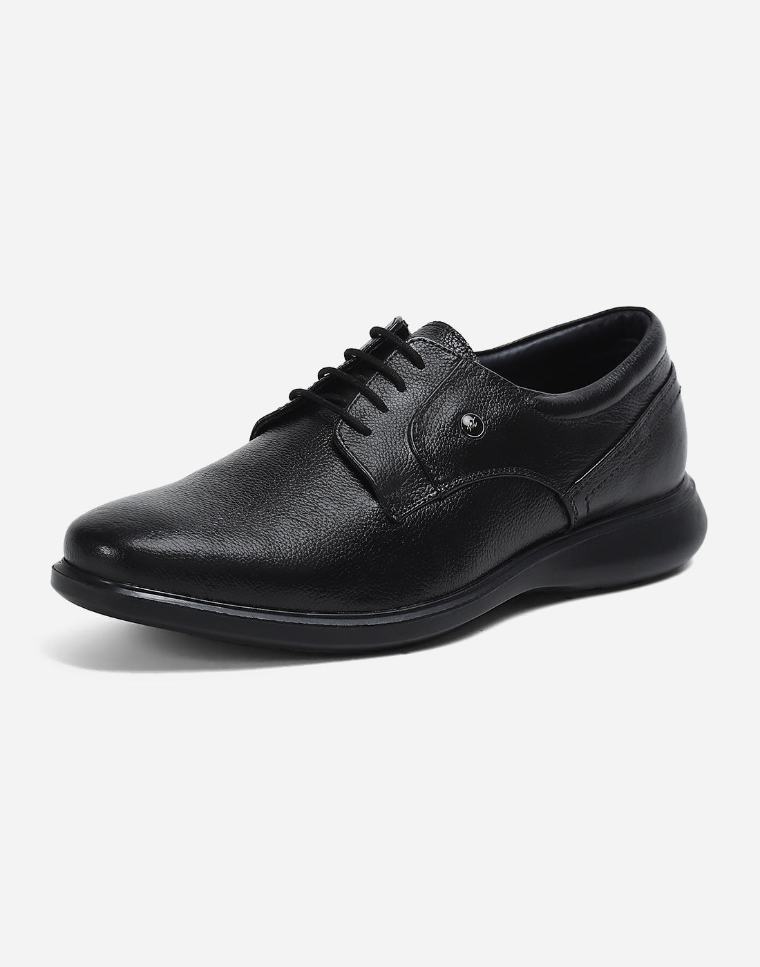 Men Black Lace Up Genuine Leather Formal Derby