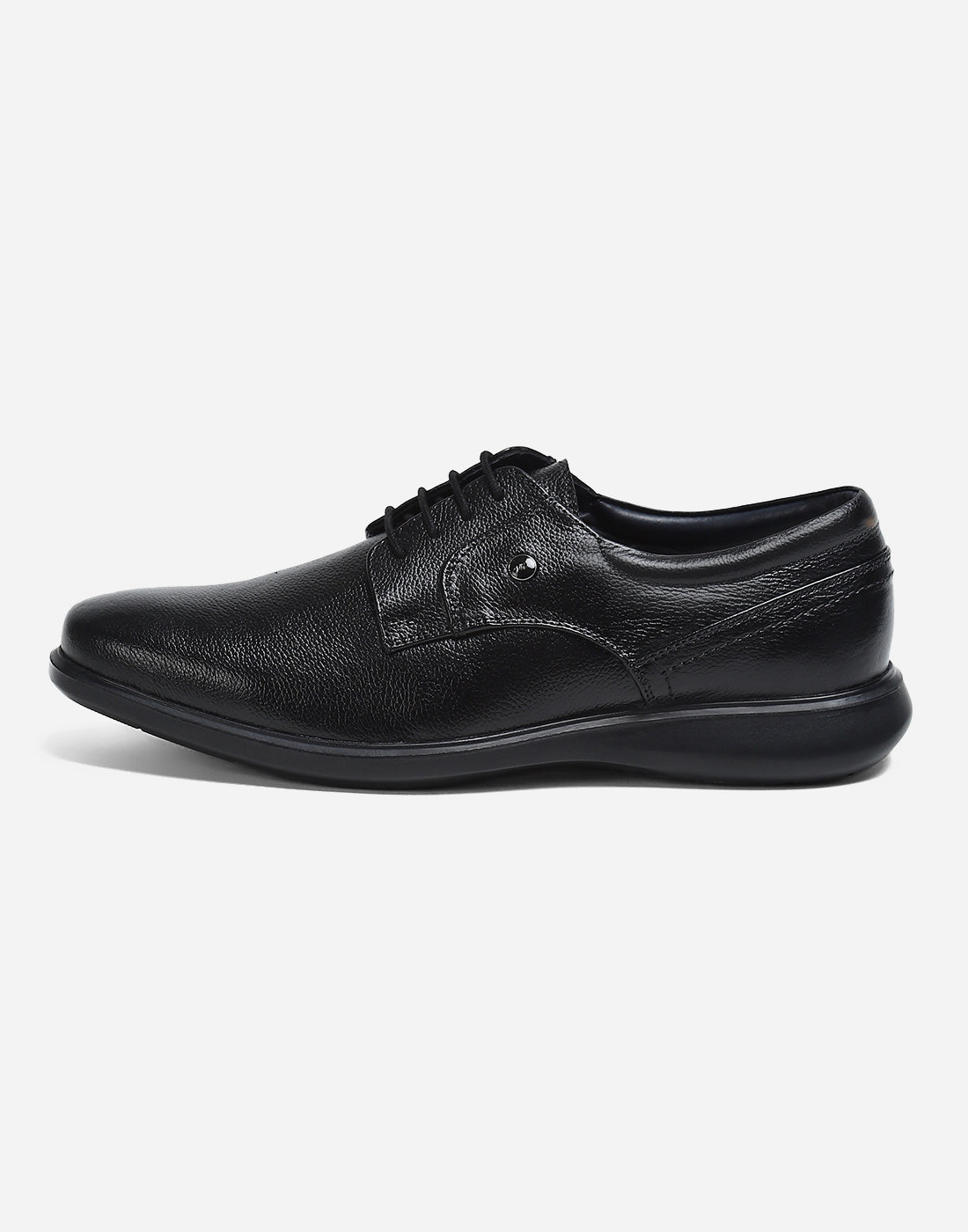 Men Black Lace Up Genuine Leather Formal Derby