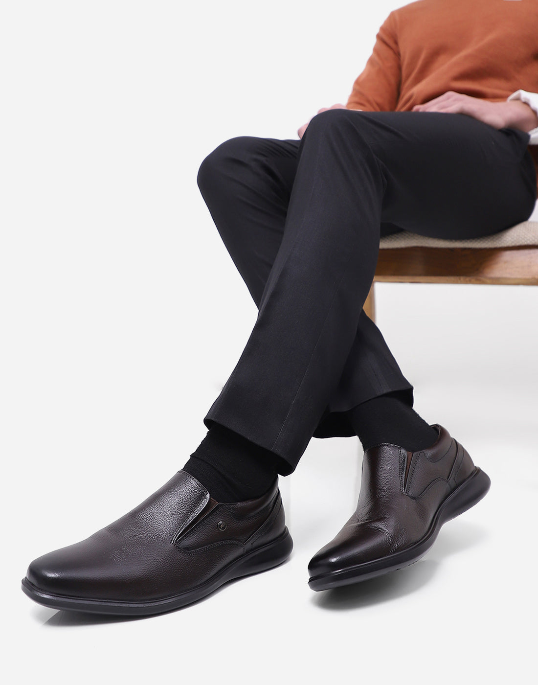 Monte Carlo Brown Formal Slip-On for Men