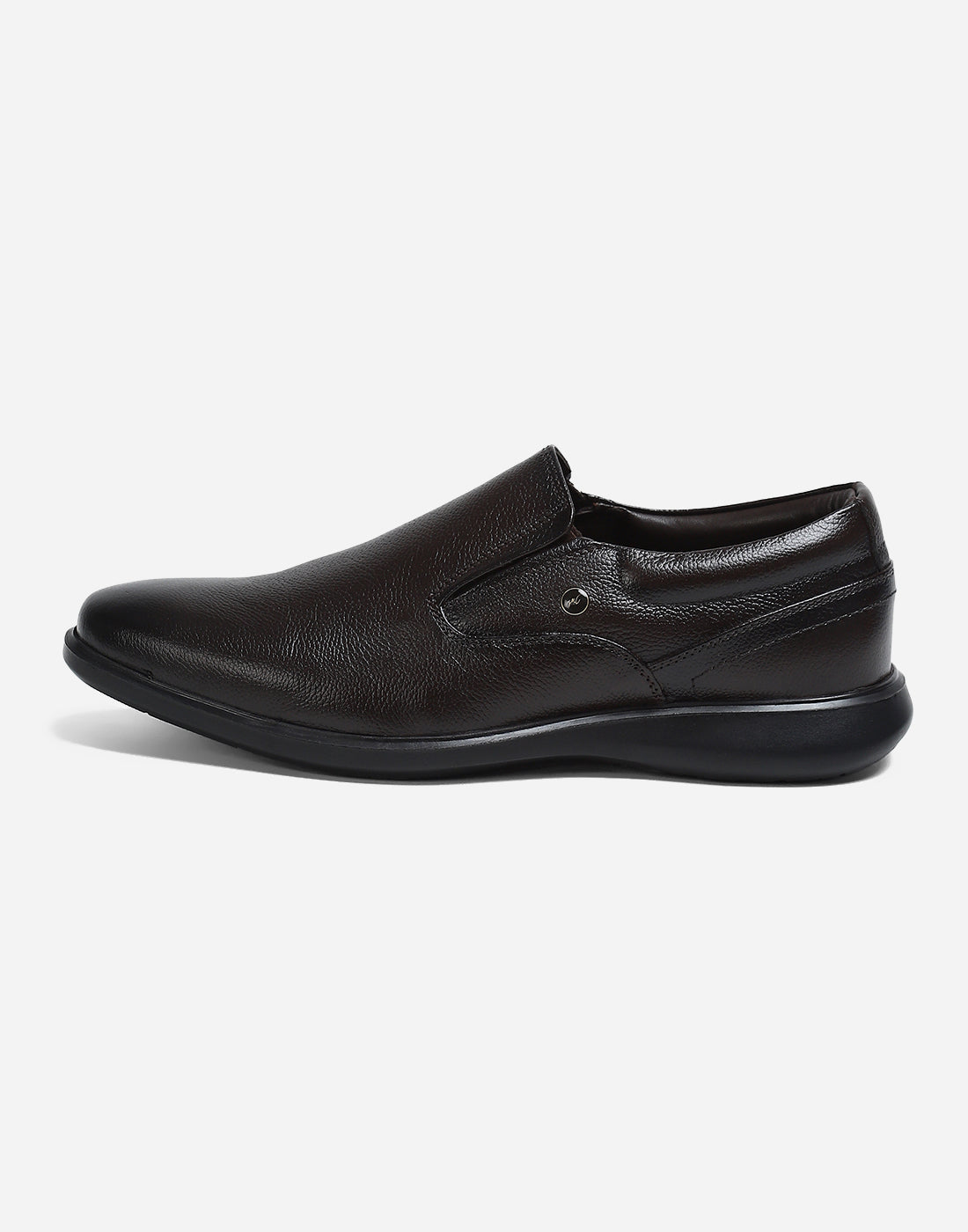 Men Brown Genuine Leather Slip on Shoes