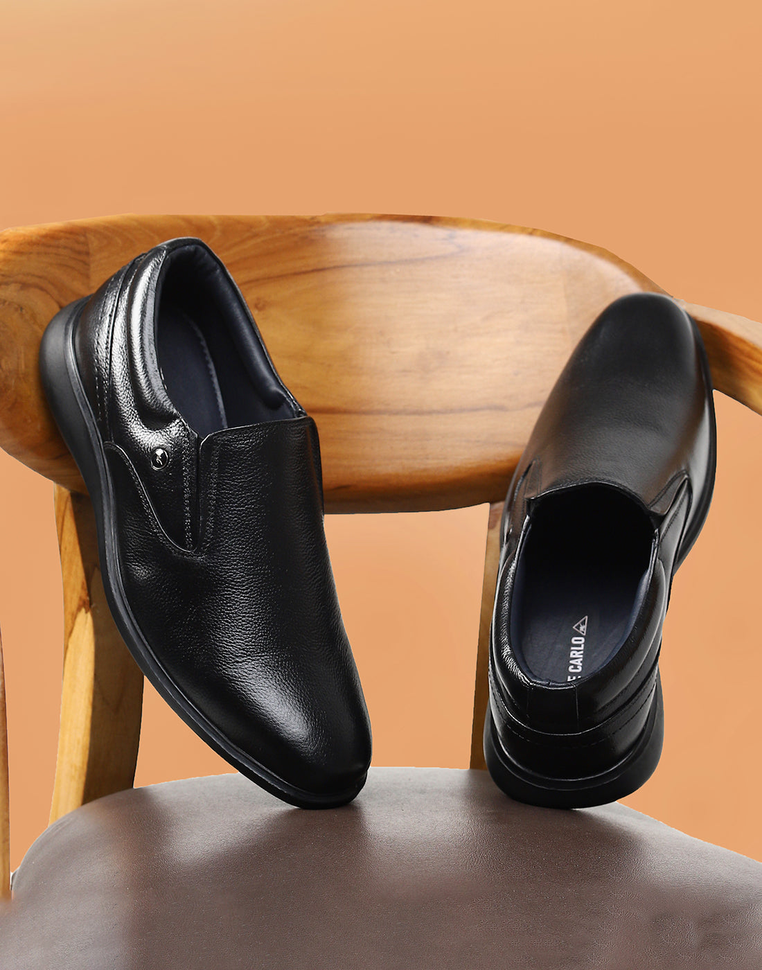Monte Carlo Black Formal Slip-On for Men