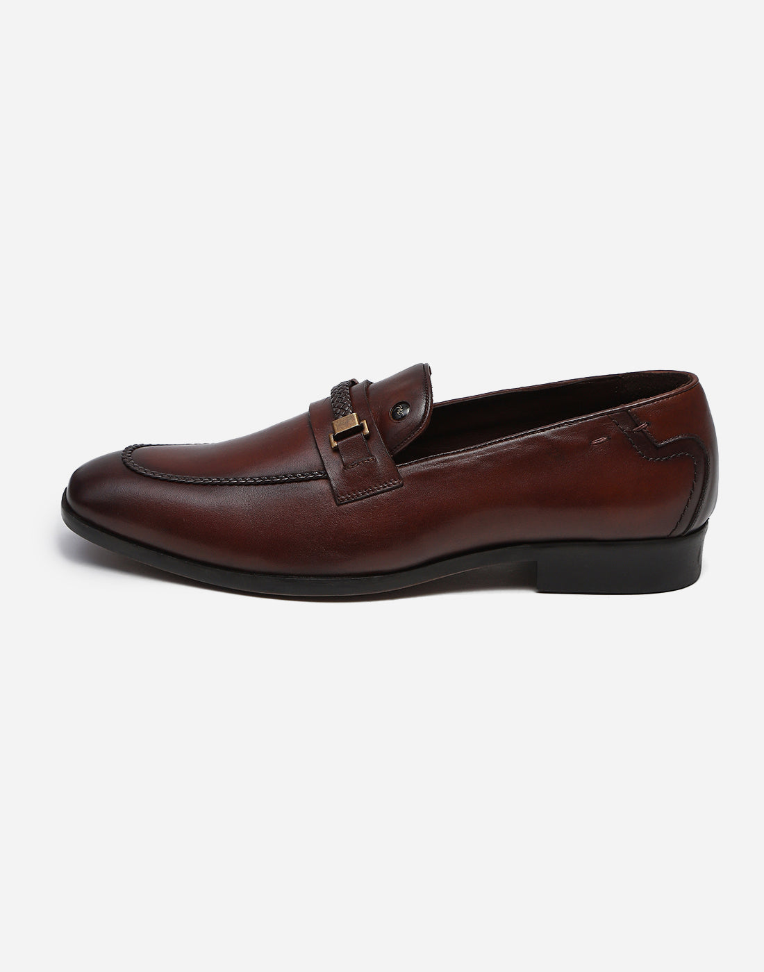Men Burgundy Slip on Genuine Leather Loafers