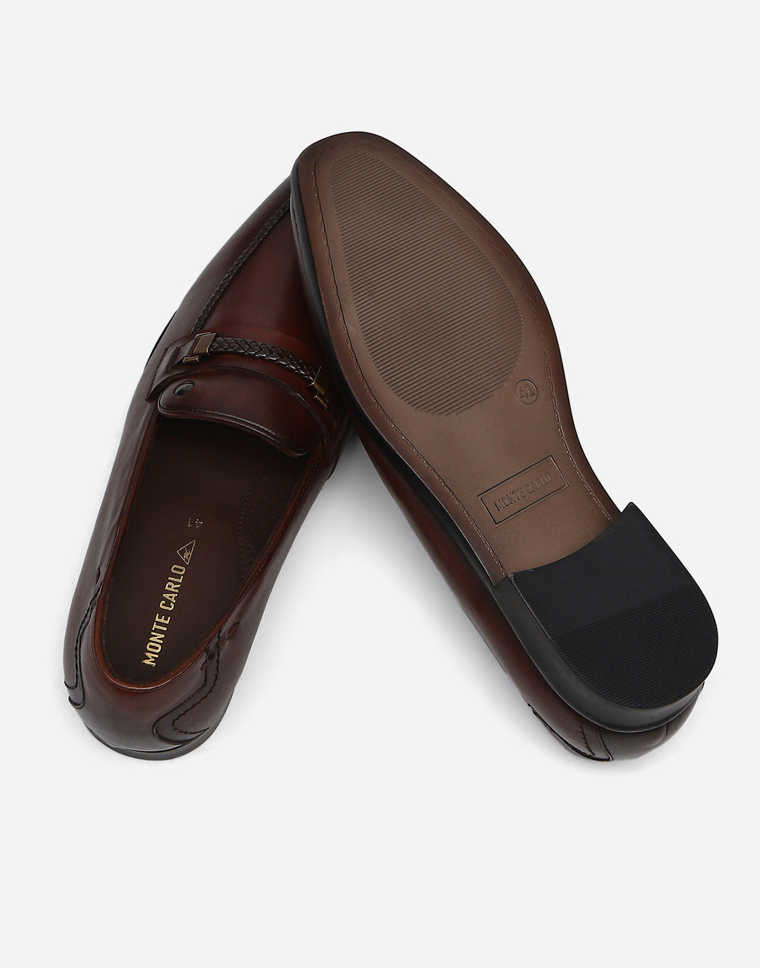 Men Burgundy Slip on Genuine Leather Loafers