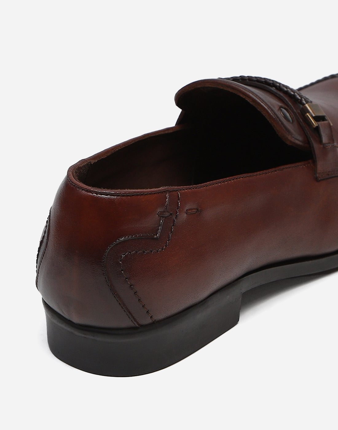 Men Burgundy Slip on Genuine Leather Loafers