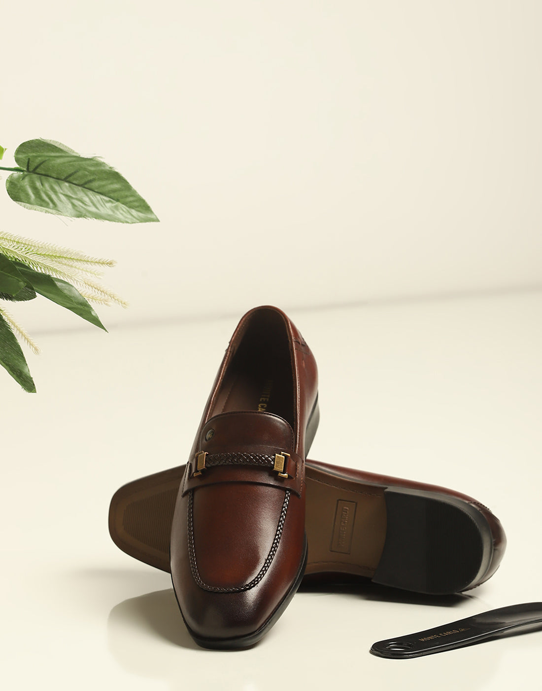 Men Burgundy Slip on Genuine Leather Loafers