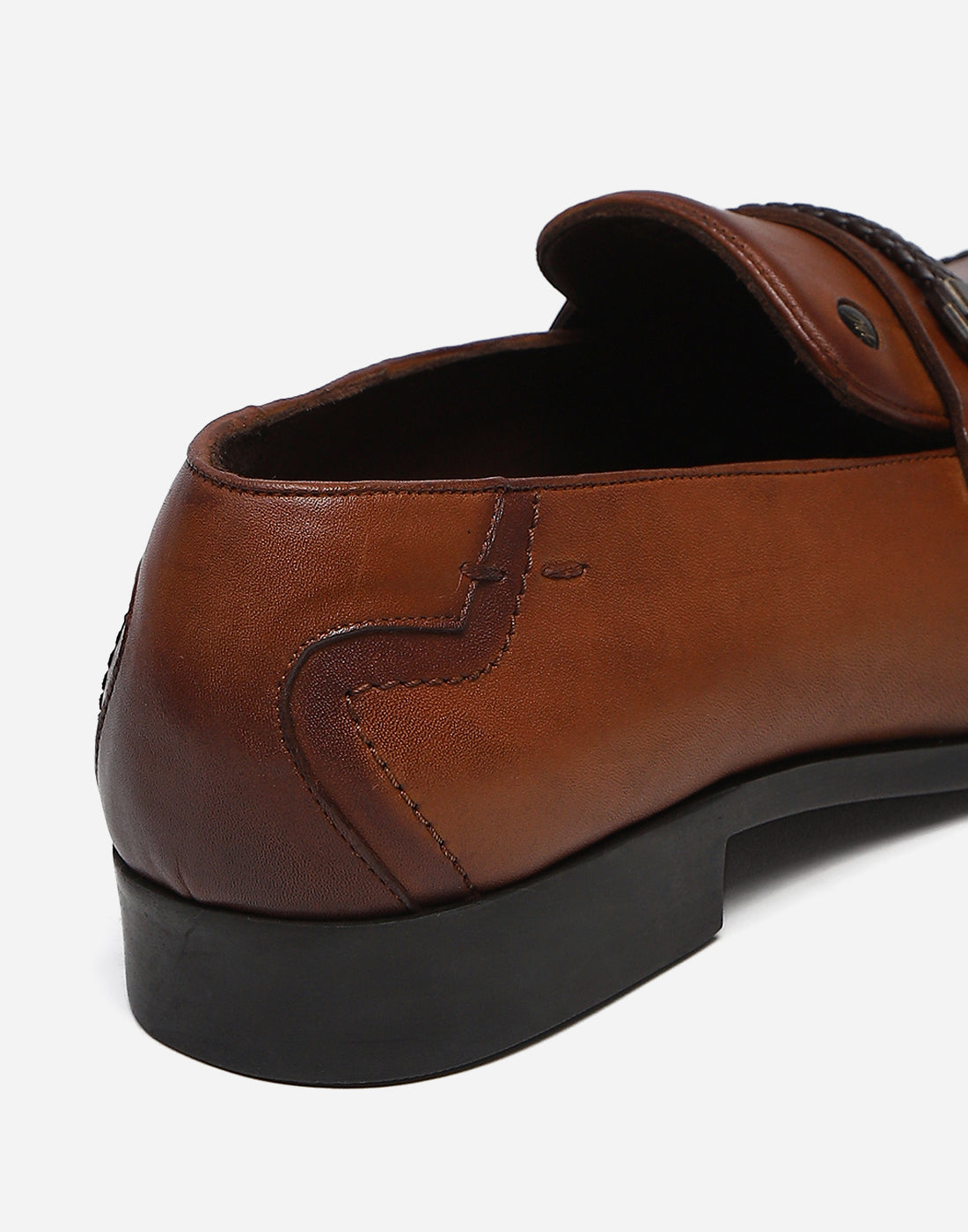 Men Tan Slip on Genuine Leather Loafers