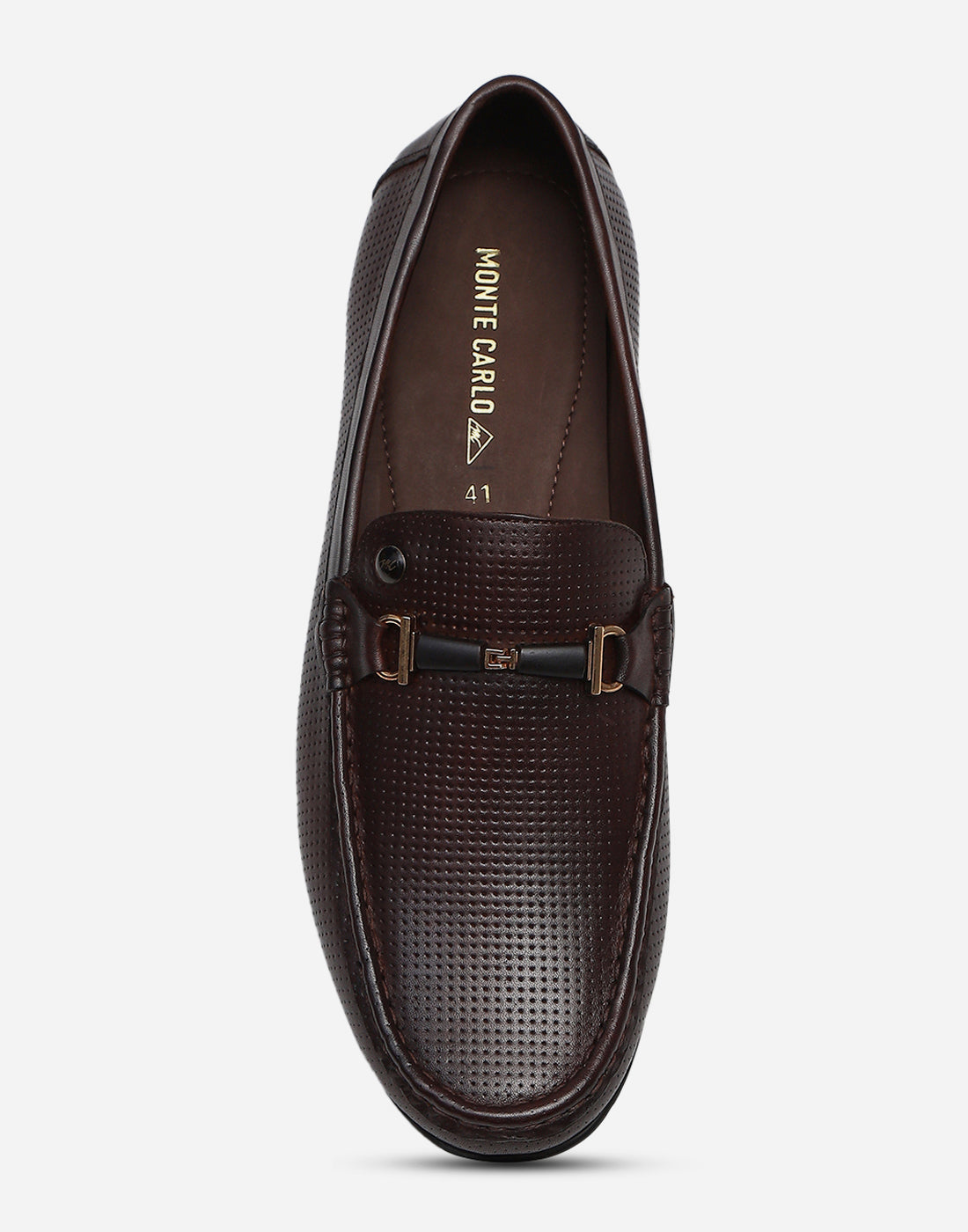 Men Brown Slip on Genuine Leather Penny Loafers